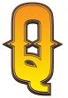 Western alphabet letter - Q