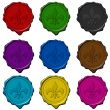 Royal sign colored wax seals