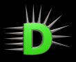 prickles letter d