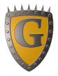 shield with letter