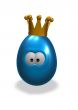 egg with crown