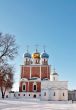Golden domes of  ancient Kremlin 