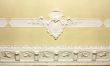 Stucco on the ceiling of historic building