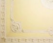 Stucco on the ceiling of historic building