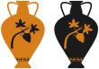 Amphora with image of grape vine