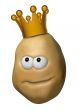 potato with crown