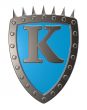 shield with letter k