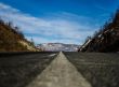 Mountains and road