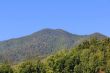 Summer landscape with Caucasus green mountains
