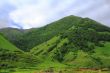Summer landscape with Caucasus green mountains