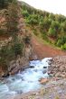 Waterfall in Caucasus mountains