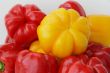 Red and yellow raw pepper