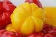 Red and yellow raw pepper