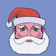 colorful  picture with santa claus