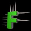 prickles letter f