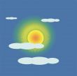 the sun goes behind a cloud