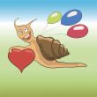 snail with heart
