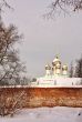 Monastery in winter