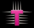 prickles letter t