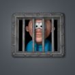cartoon guy in prison