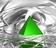 green pyramid