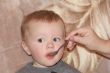 Cute eating baby 1 year