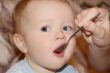 Cute eating baby 1 year