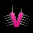 prickles letter v
