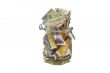 Old banknotes in a glass jar
