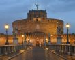 Bridge and castle Sant`Angelo at dawn