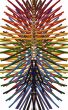 Many pencils forming a tangle