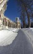 Wall and tower of the Big Palace in Tsaritsyno