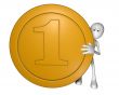 white guy with coin