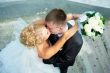 Bride and groom at the stairs