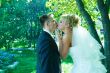 Portrait of a beautiful bride and groom