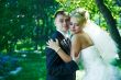 Portrait of a beautiful bride and groom