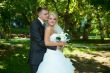 Portrait of a beautiful bride and groom
