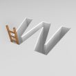 letter w and ladder