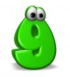 cartoon nimber nine