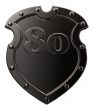 number on metal shield