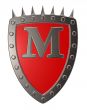 shield with letter m