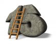 stone number and ladder