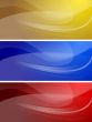 Set of wavy banners (eps 10)