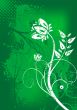 Grunge floral background