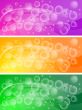 Set of bubbly banners (eps 10)