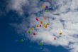 Lots of colorful balloons in the sky