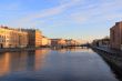 River and bridge in Sankt Petersburg
