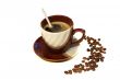 Coffee cup with a spoon. 