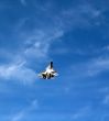 Fighter T-50 in sky
