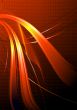 Orange wavy abstraction